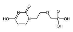 2-(2,4-dioxopyrimidin-1-yl)ethoxymethylphosphonic acid Structure