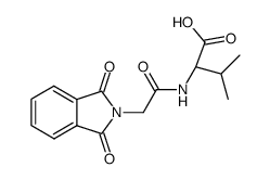 N-(N,N-phthaloyl-glycyl)-DL-valine Structure