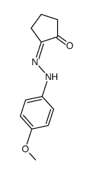 cyclopentane-1,2-dione-mono-(4-methoxy-phenylhydrazone) Structure