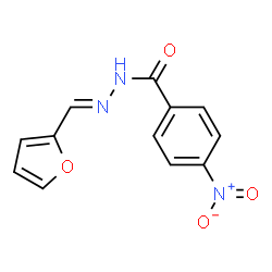 N-[(E)-furan-2-ylmethylideneamino]-4-nitrobenzamide Structure