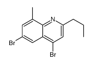 4,6-dibromo-8-methyl-2-propylquinoline结构式