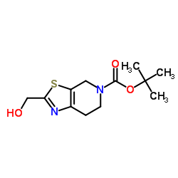 2-Methyl-2-propanyl 2-(hydroxymethyl)-6,7-dihydro[1,3]thiazolo[5,4-c]pyridine-5(4H)-carboxylate Structure