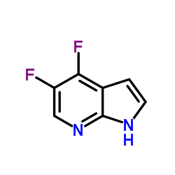 4,5-二氟-1H-吡咯并[2,3-b]吡啶结构式