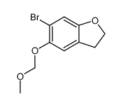 2,3-Dihydro-6-bromo-5-benzofuranol methoxymethyl ether Structure