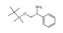 (R)-2-amino-2-phenyl-tert-butyldimethylsilyloxyethane结构式