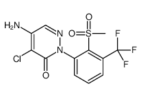 5-amino-4-chloro-2-[2-methylsulfonyl-3-(trifluoromethyl)phenyl]pyridazin-3-one结构式