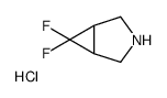 6,6-difluoro-3-azabicyclo[3.1.0]hexane hydrochloride structure