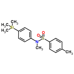 N,4-Dimethyl-N-[4-(trimethylsilyl)phenyl]benzenesulfonamide结构式