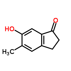 6-Hydroxy-5-methyl-1-indanone Structure