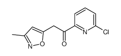 1-(6-Chloropyridin-2-yl)-2-(3-methylisoxazol-5-yl)ethanone结构式