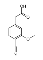 (4-cyano-3-methoxyphenyl) acetic acid Structure