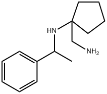 1-(aminomethyl)-N-(1-phenylethyl)cyclopentan-1-amine Structure