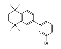 2-bromo-6-(5,5,8,8-tetramethyl-5,6,7,8-tetrahydronaphthalen-2-yl)pyridine结构式