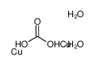 carbonic acid,copper,dihydrate Structure