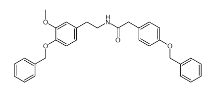 N-[2-[3-Methoxy-4-(phenylmethoxy)phenyl]ethyl]-4-(phenylmethoxy)benzeneacetamide Structure