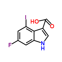 6-Fluoro-4-iodo-1H-indole-3-carboxylic acid Structure