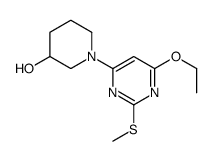 1-(6-Ethoxy-2-Methylsulfanyl-pyrimidin-4-yl)-piperidin-3-ol Structure