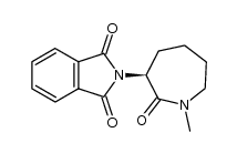 (S)-hexahydro-1-methyl-3-phthalimido-2H-azepin-2-one Structure