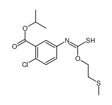 propan-2-yl 2-chloro-5-(2-methylsulfanylethoxycarbothioylamino)benzoate结构式