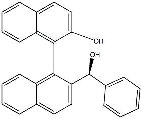 (S)-2-Hydroxy-2’-[(S)-hydroxy(phenyl)methyl]-[1,1’-binaphthalene] structure