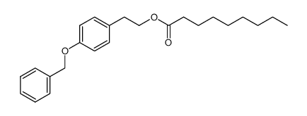 4-Benzyloxyphenylethyl octanoate Structure