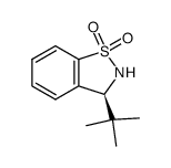 (S)-3-tert-butyl-2,3-dihydrobenzo[d]isothiazoline 1,1-dioxide结构式