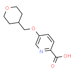 5-(Oxan-4-ylmethoxy)pyridine-2-carboxylic acid Structure