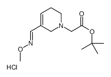 tert-butyl 2-[5-[(E)-methoxyiminomethyl]-3,6-dihydro-2H-pyridin-1-yl]acetate,hydrochloride结构式