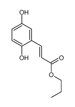 propyl 3-(2,5-dihydroxyphenyl)prop-2-enoate结构式