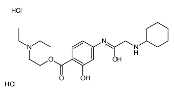 2-(diethylamino)ethyl 4-[[2-(cyclohexylamino)acetyl]amino]-2-hydroxybenzoate,dihydrochloride Structure