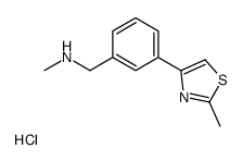 N-methyl(3-(2-methylthiazol-4-yl)phenyl)methanamine hydrochloride picture