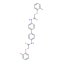 N,N'-4,4'-Biphenyldiylbis[2-(2-methylphenoxy)acetamide] structure