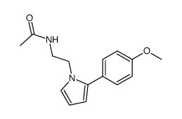 N-[2-[2-(p-methoxyphenyl)-pyrrol-1-yl]ethyl]acetamide结构式