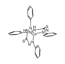 bis(dithizone)-cobalt(II) Structure