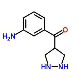 (3-Aminophenyl)(4-pyrazolidinyl)methanone Structure