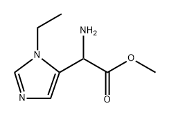 1H-Imidazole-5-acetic acid, α-amino-1-ethyl-, methyl ester Structure