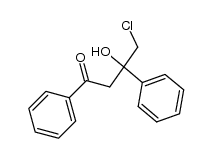 4-chloro-3-hydroxy-1,3-diphenylbutan-1-one Structure