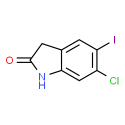 6-chloro-5-iodoindolin-2-one structure