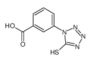 3-(5-sulfanylidene-2H-tetrazol-1-yl)benzoic acid结构式