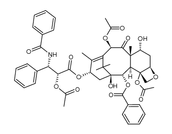 2'-O-acetyl-7α-paclitaxel结构式