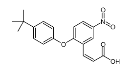 3-{2-[4-(TERT-BUTYL)PHENOXY]-5-NITROPHENYL}ACRYLIC ACID结构式