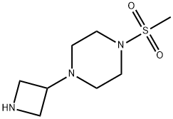 1-(3-azetidinyl)-4-(methylsulfonyl)-piperazine结构式