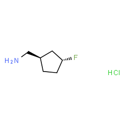 ((1R,3R)-3-氟环戊基)甲胺盐酸结构式