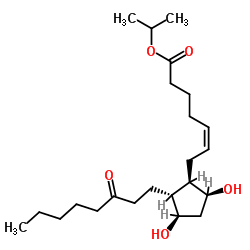 13,14-dihydro-15-keto prostaglandin f2alpha isopropyl ester Structure