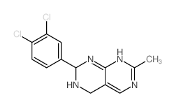 9-(3,4-dichlorophenyl)-3-methyl-2,4,8,10-tetrazabicyclo[4.4.0]deca-1,3,5-triene picture