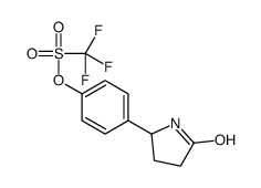 [4-(5-oxopyrrolidin-2-yl)phenyl] trifluoromethanesulfonate结构式