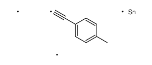 trimethyl-[2-(4-methylphenyl)ethynyl]stannane Structure