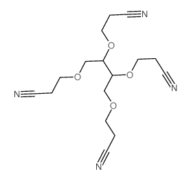 Propanenitrile,3,3',3'',3'''-[1,2,3,4-butanetetrayltetrakis(oxy)]tetrakis- (9CI) Structure