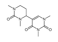 3,4,5,6-Tetrahydro-1,1',3,3'-tetramethyl-4,5'-bipyrimidine-2,2',4'(1H,1'H,3'H)-trione Structure