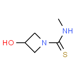 1-Azetidinecarbothioamide,3-hydroxy-N-methyl-(9CI) structure